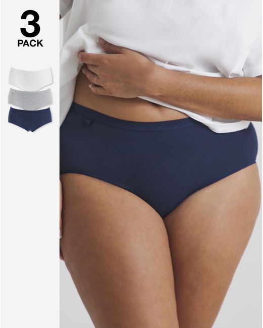 Sloggi Blue 3Pk Basic Midi Knicker