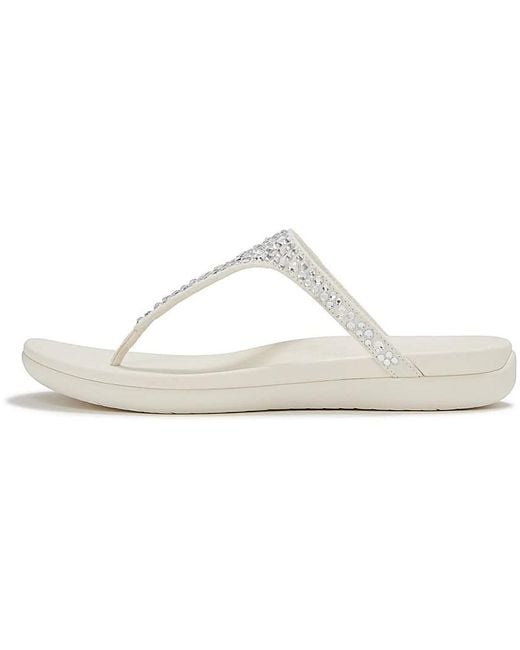 Fitflop White Solay Toe Post Sandal