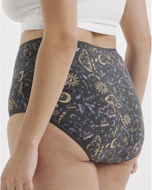 Pretty Secrets Gray 7 Pack Full Fit Brief