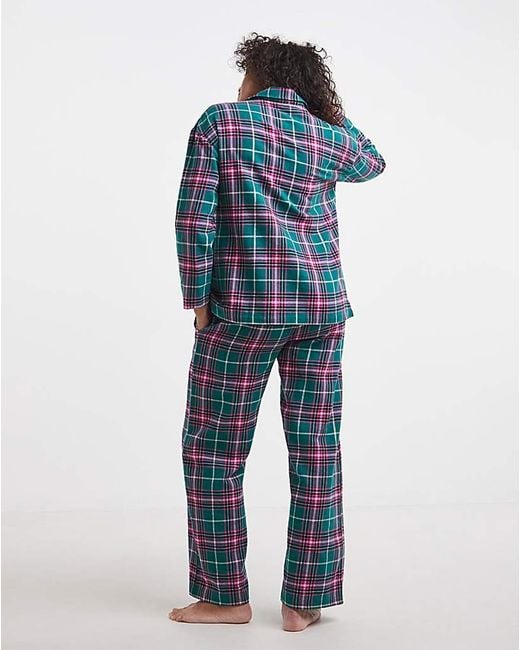 Pretty Secrets Blue Button Up Pj Set