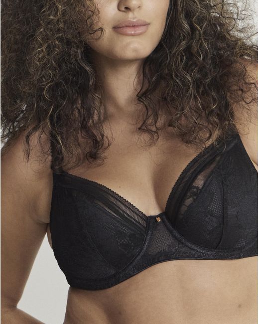 Fantasie Black Fusion Lace Plunge Bra