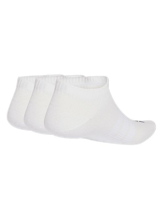 Adidas White Essential 3 Pack Trainer Socks