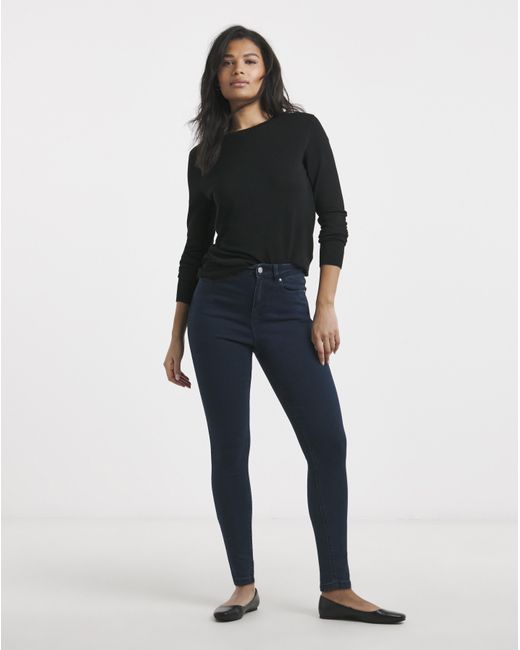 Simply Be Blue Skinny Highwaist Super Stretch