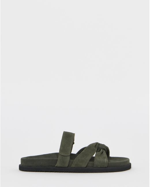 JD Williams Green Twist Front Footbed Sandal Ex Wide