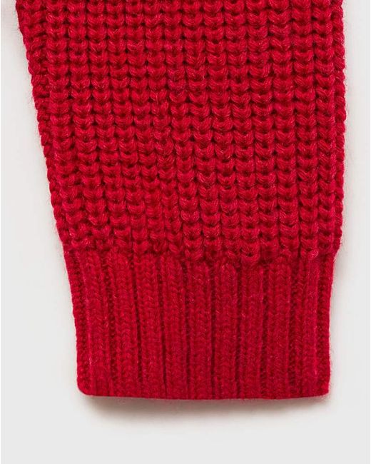Mango Red Bonchini Funnel Neck Sweater