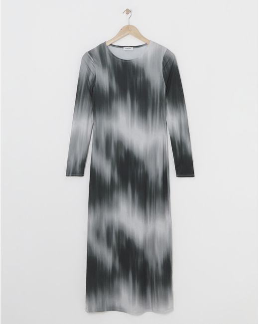 Simply Be White Printed Jersey Maxi Column Dress