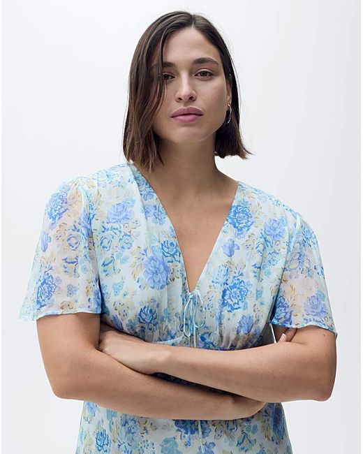 Mango Blue Dress Ronaldi