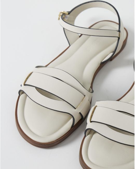 JD Williams Natural Woven Two Part Sandal Ex Wide