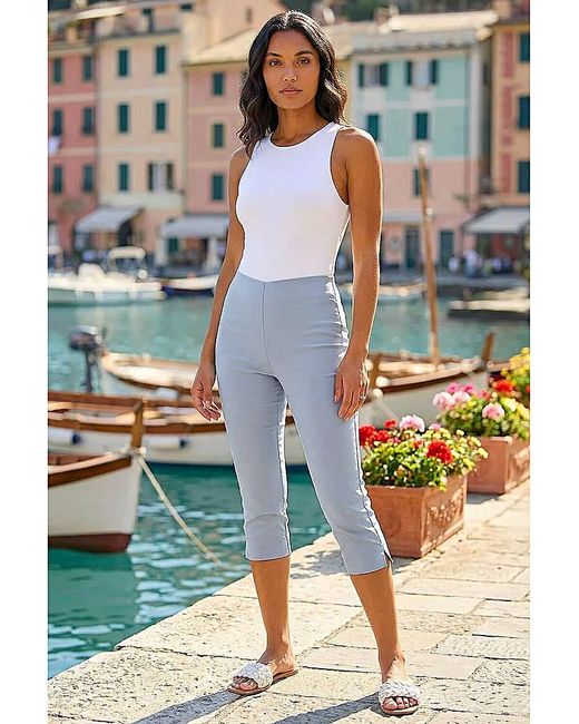 Roman Blue Roman Cropped Stretch Trouser