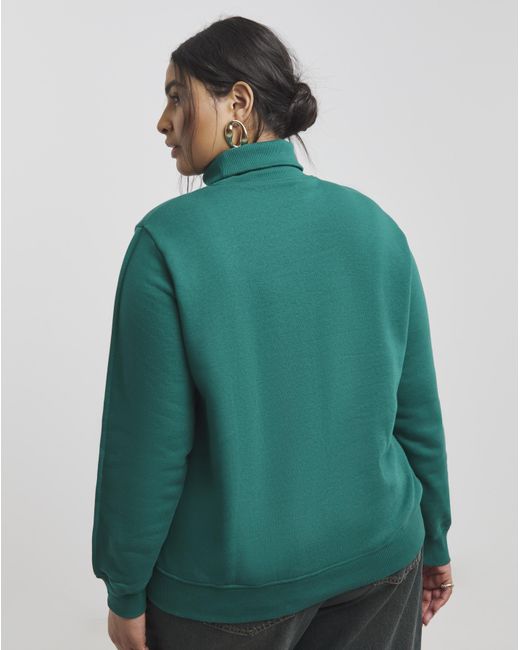 Simply Be Green Roll Neck Sweatshirt