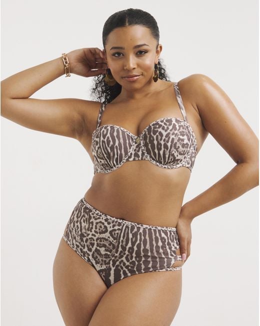 Figleaves Brown Curve Kalahari Bikini Top