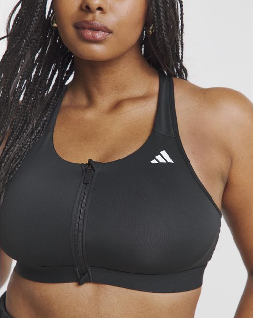 Adidas Black Performance Medium Support Bra