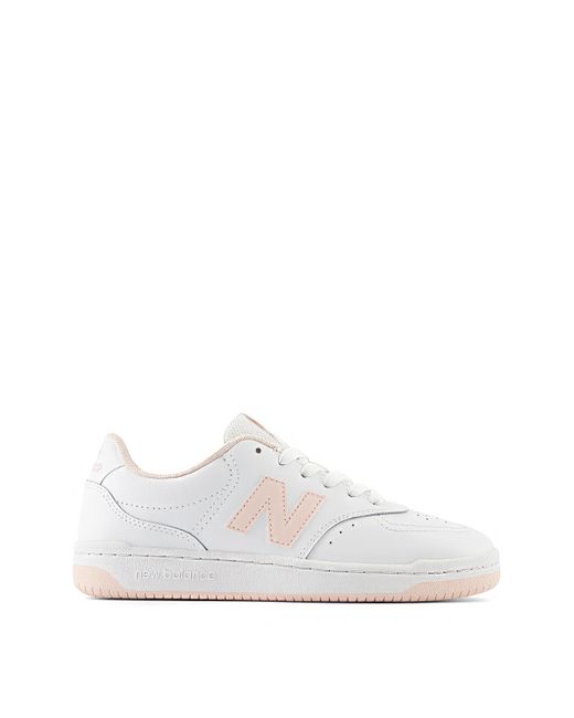 New Balance White Bb80 Trainers
