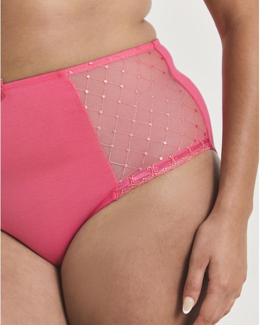 Pretty Secrets Pink 2 Pack Rachel Embroidery Deep Brief