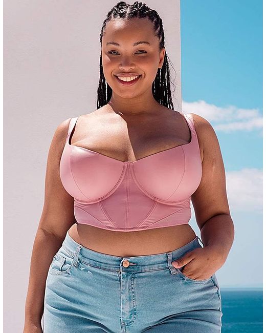 Curvy Kate Pink Storm Longline Balcony Bra