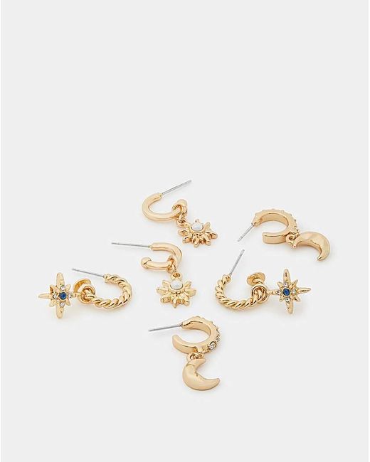 Accessorize White Celestial Charm Earrings