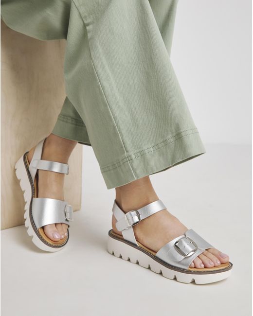 Heavenly Feet Green Trudy Sandals Ex Wide Fit