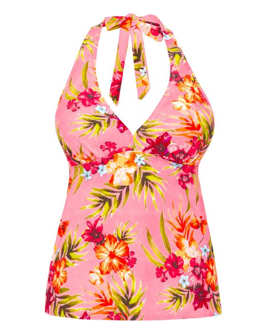 Simply Be Multicolor Mix And Match Halterneck Tankini Top