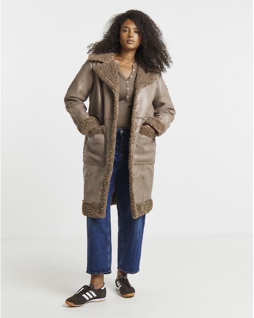 Simply Be Natural Long Length Pu Aviator