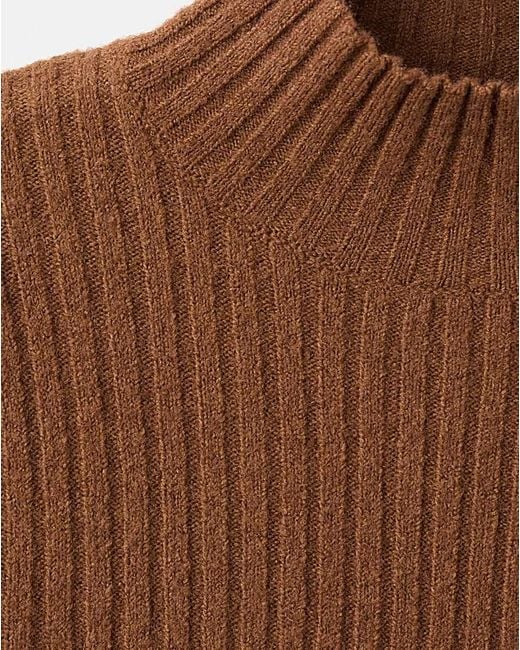 Mango Brown Medium Knit Sweater