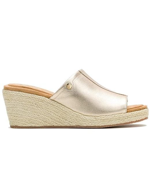 Hush Puppies White Willow Rattan Slide