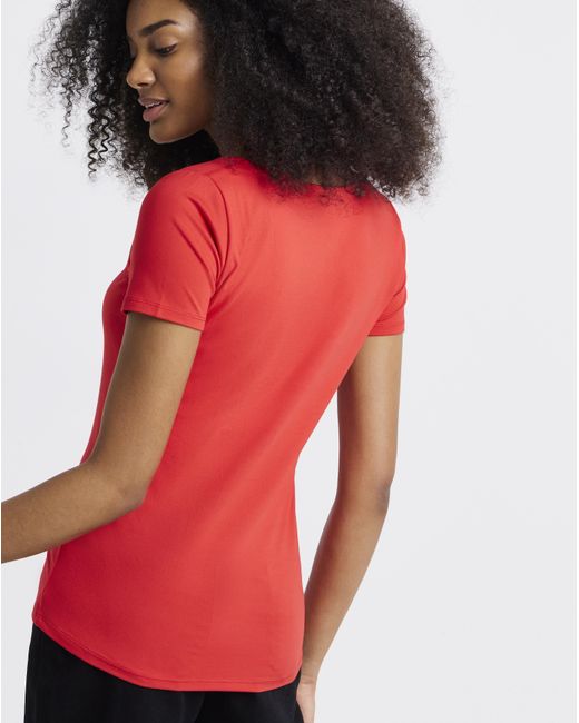 Simply Be Red 2 Pack Soft Touch Square Neck Tops