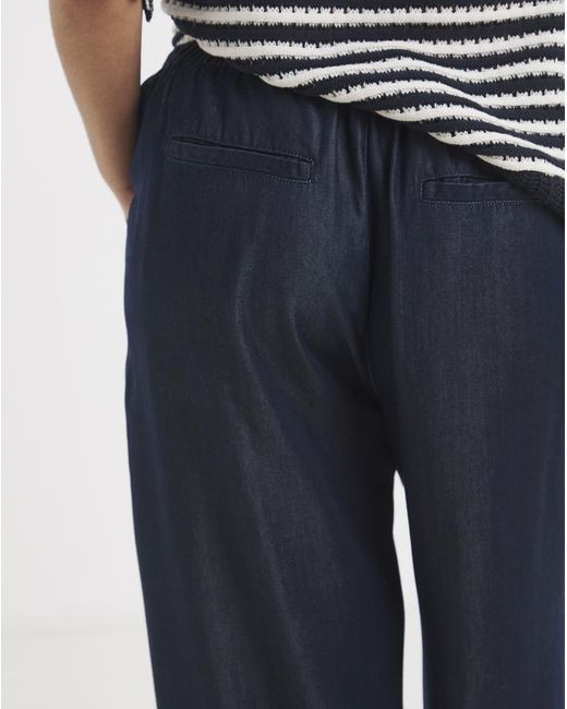 Simply Be Blue Lyocell Denim Balloon Jeans