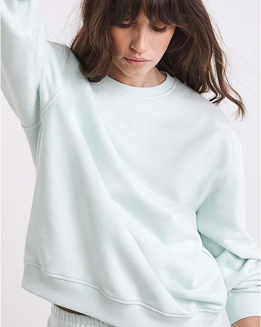 Sweaty Betty Gray Revive Crew Sweatshirt