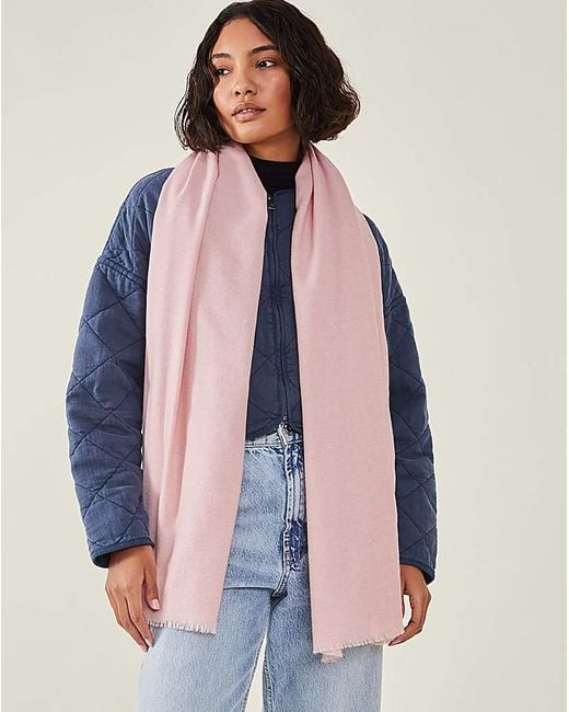 Accessorize Pink Grace Blanket Scarf