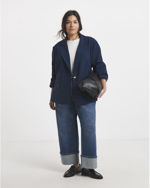 Simply Be Blue Oversized Blazer