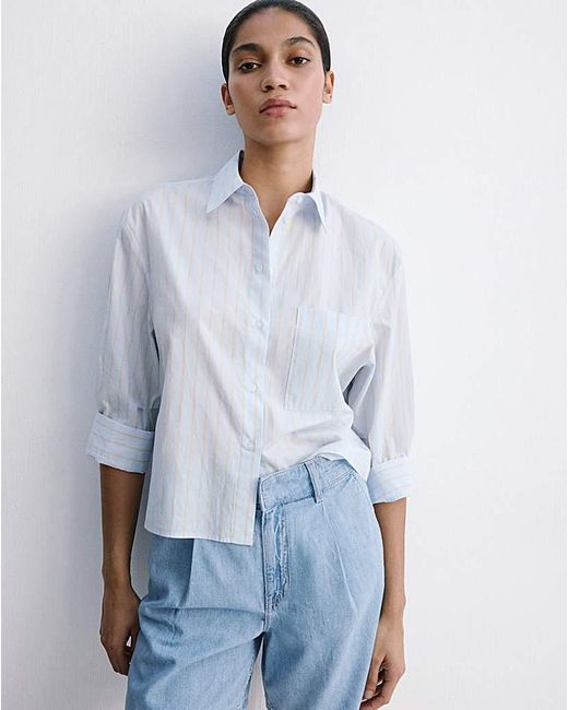 Mango Blue Bermudas Amelie