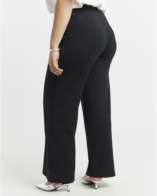 Vila Blue Clua High Waisted Wide Trouser