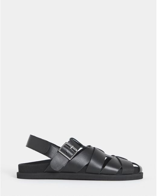 JD Williams Black Fisherman Stlye Mule Wide