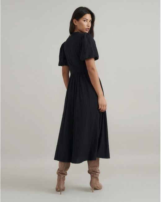 Nobody's Child Black Starlight Midi Dress