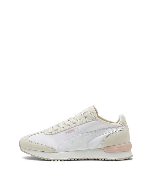 PUMA White R78 Wind Nylon Trainers