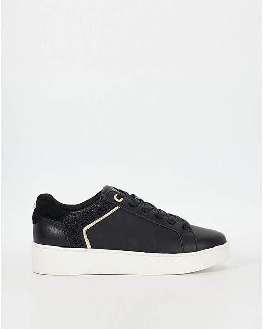 Dune White Platform Trainers D Fit
