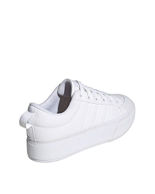 Adidas White Bravada 2.0 Platform Trainers