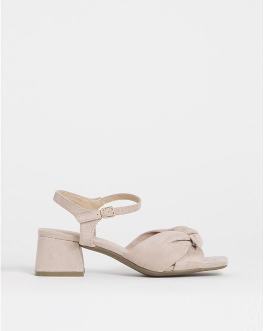 JD Williams Natural Twist Upper Block Heel Extra Wide