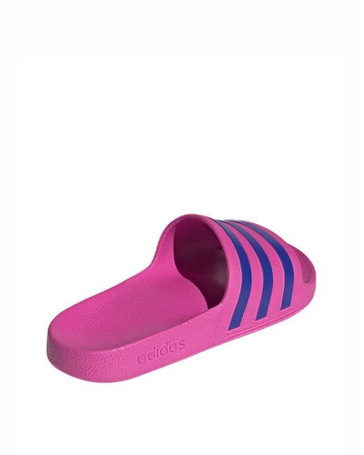 Adidas Purple Adilette Aqua Slides