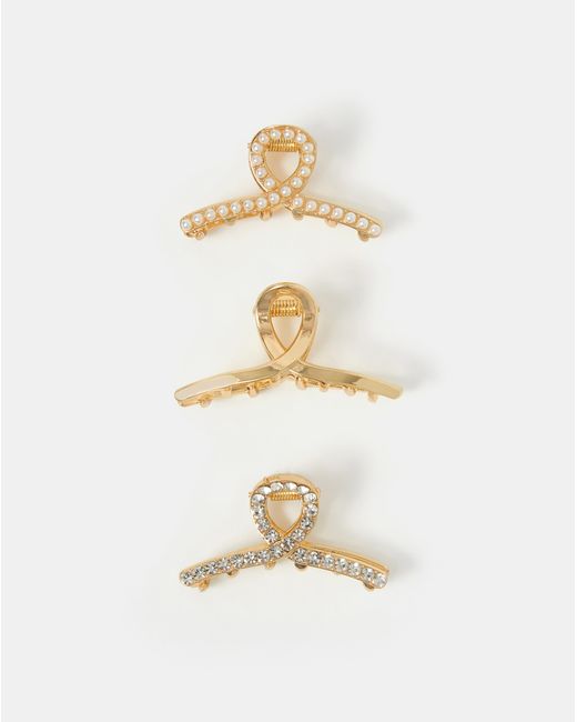Accessorize Metallic Twist Claw Clips