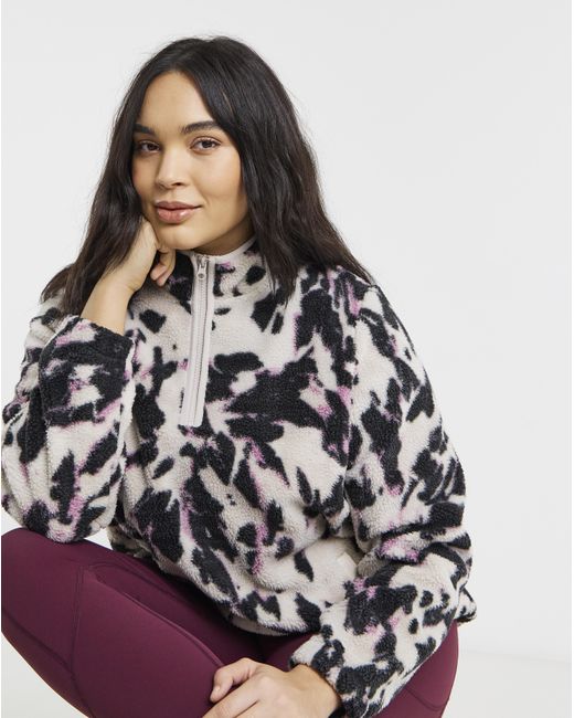 Snowdonia Multicolor Printed 1/4 Zip Fleece