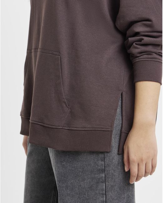 Simply Be Brown Oversized Hoodie