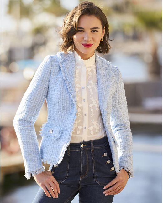 Joe Browns Blue Jb Let's Do Lunch Boucle Jacket