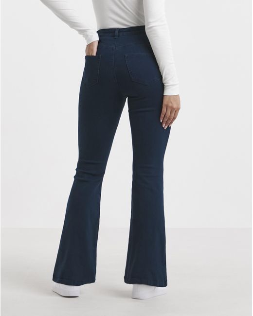 Simply Be Blue Flared Highwaist Super Stretch