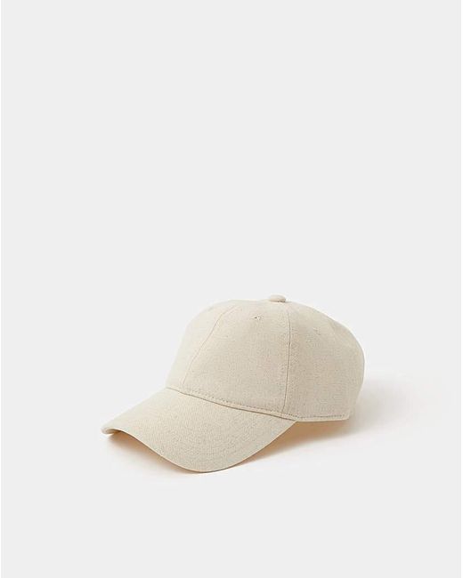 Accessorize White Twill Baseball Cap