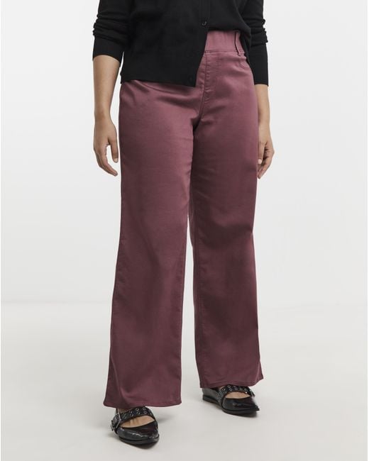 Simply Be Red Wide Leg Jegging