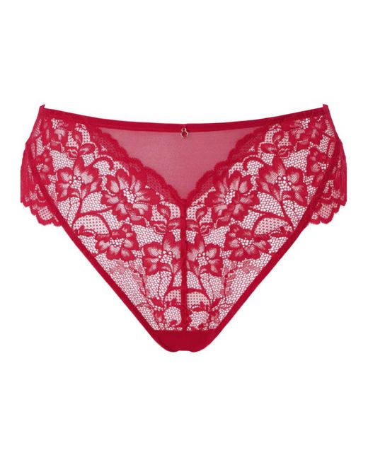 Ann Summers Red Sexy Lace Deep Brazilian