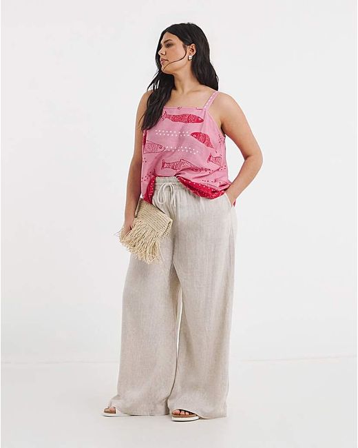 Simply Be Pink Placement Print Cami