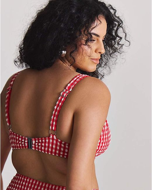 MAGISCULPT Gingham Underwired Bikini Top