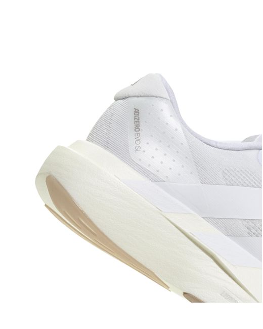 Adidas White Adizero Evo Sl Trainers